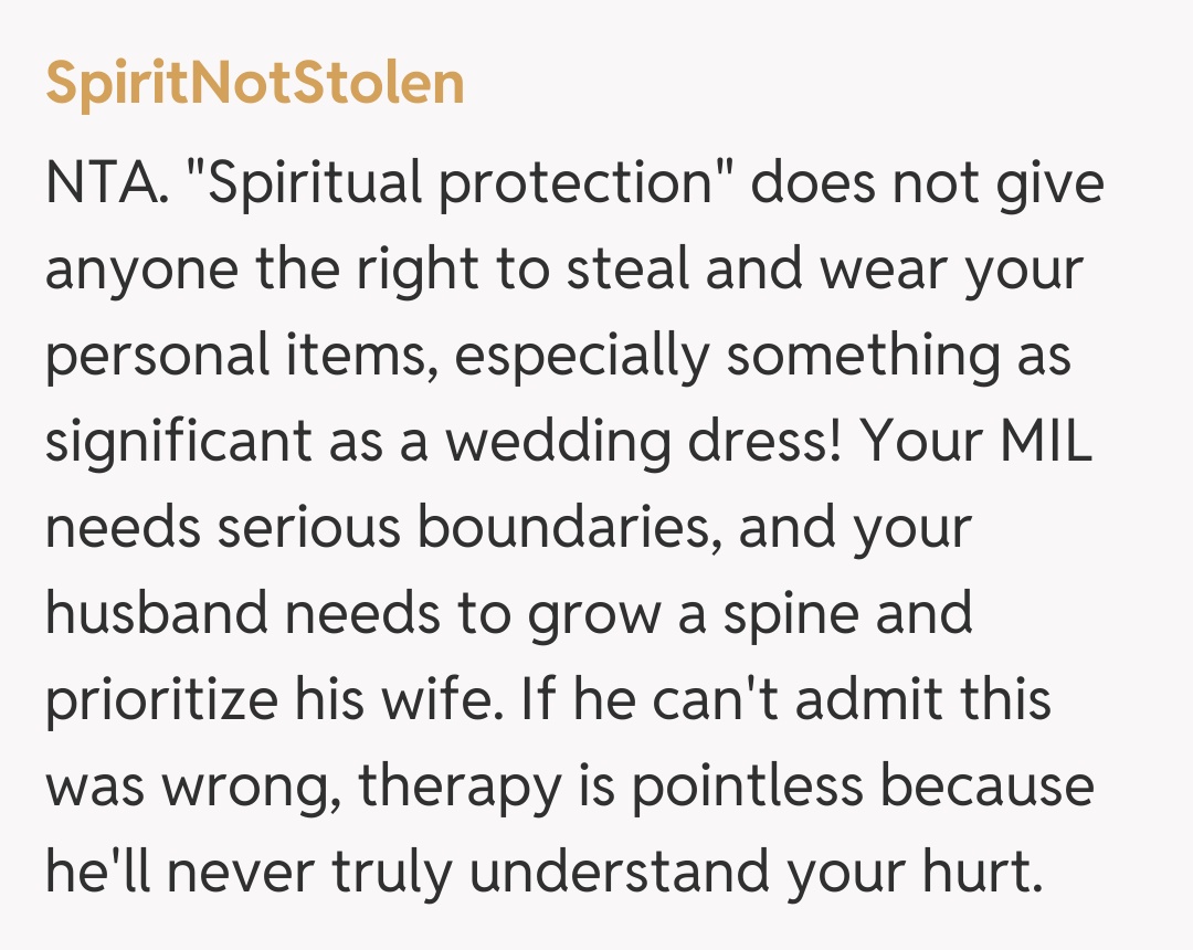 Comentariu de la SpiritNotStolen