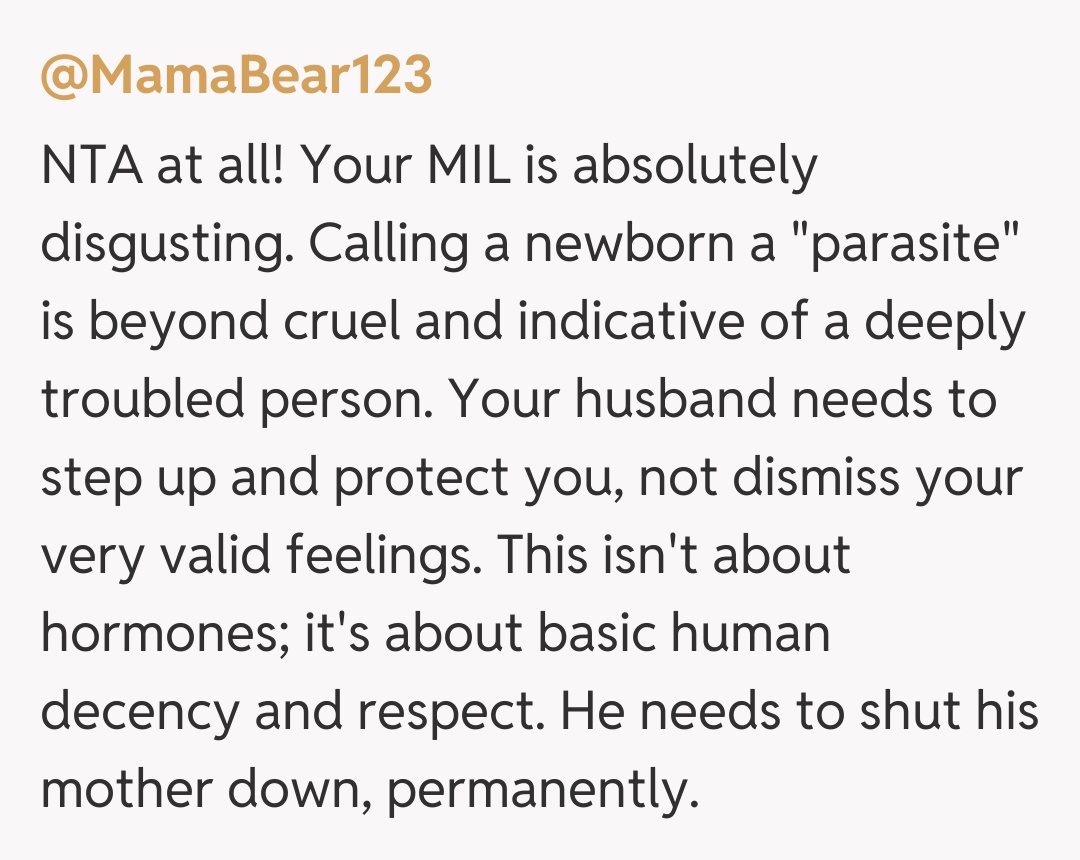 Comentariu de la @MamaBear123