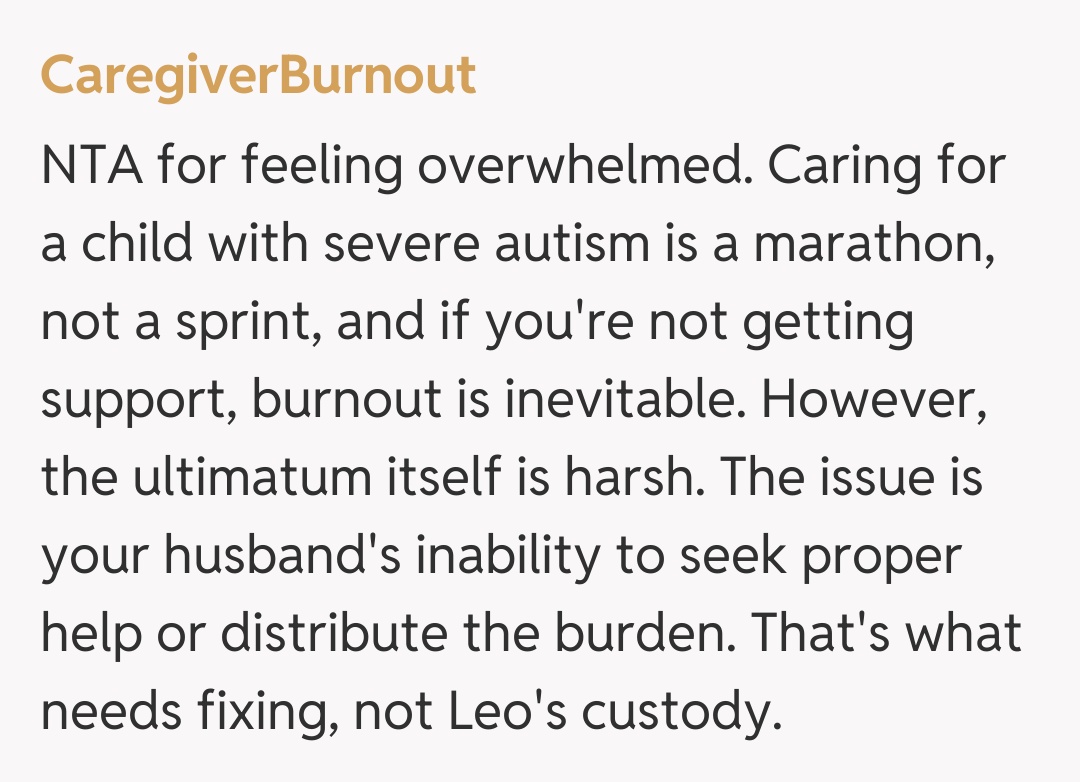 Comentariu de la CaregiverBurnout