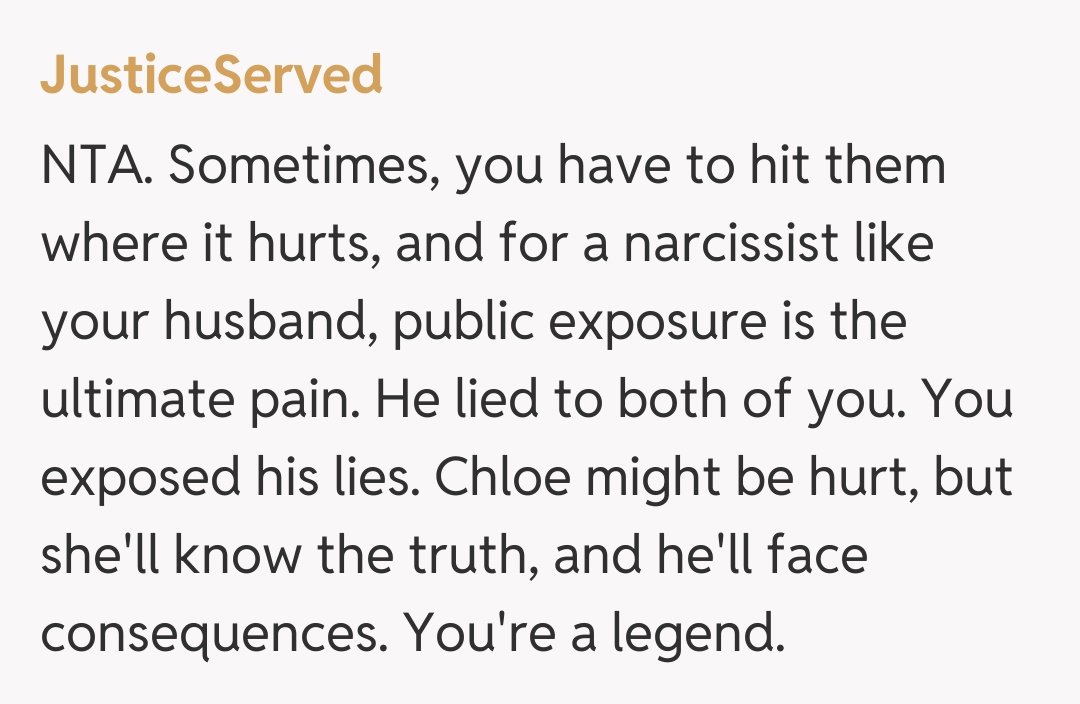 Comentariu de la JusticeServed