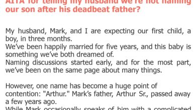 Photo of AITA for telling my husband we’re not naming our son after his deadbeat father?