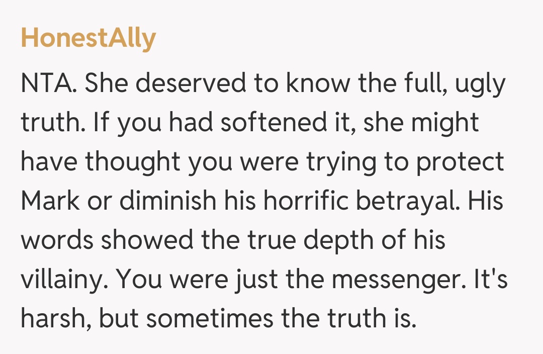 Comentariu de la HonestAlly