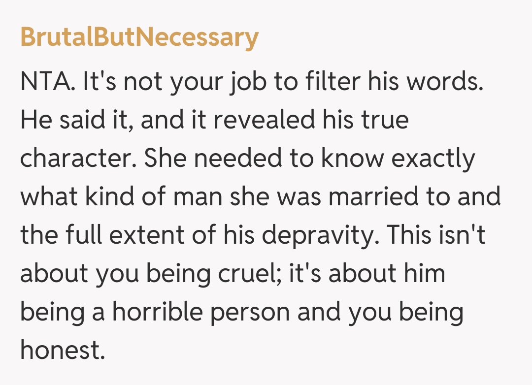 Comentariu de la BrutalButNecessary