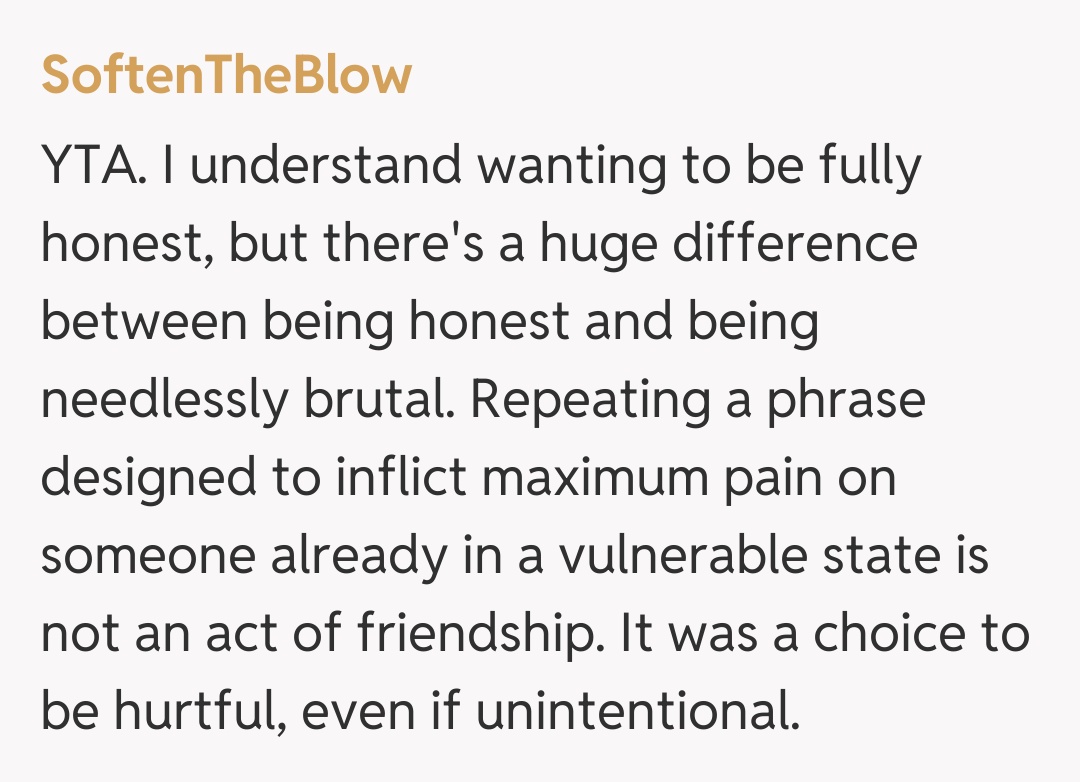 Comentariu de la SoftenTheBlow