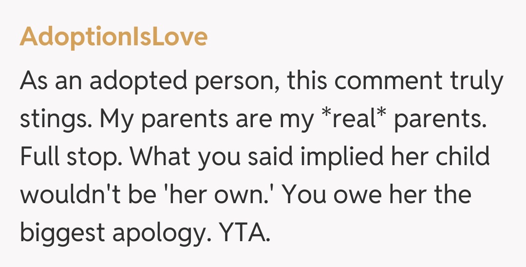 Comentariu de la AdoptionIsLove