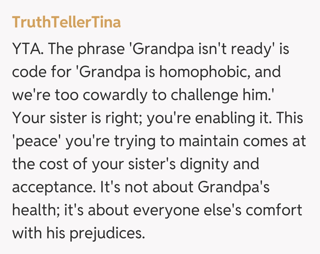 Comentariu de la TruthTellerTina