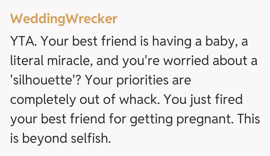 Comentariu de la WeddingWrecker