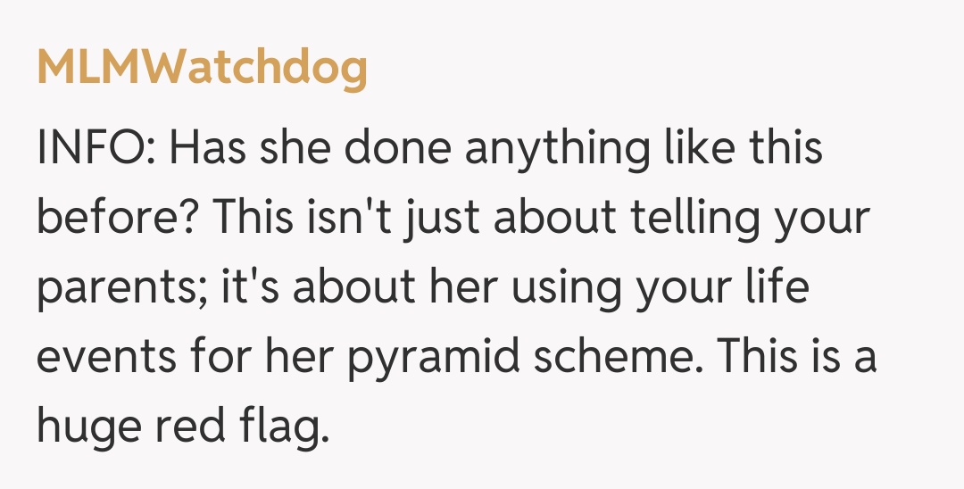 Comentariu de la MLMWatchdog