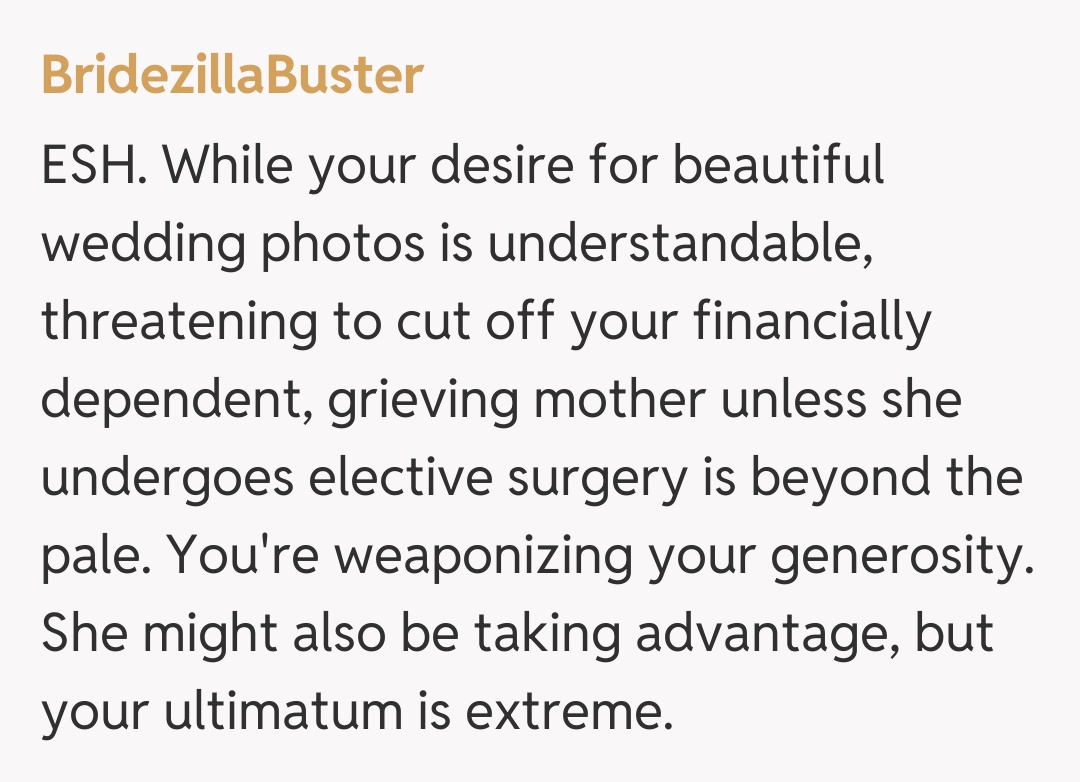 Comentariu de la BridezillaBuster