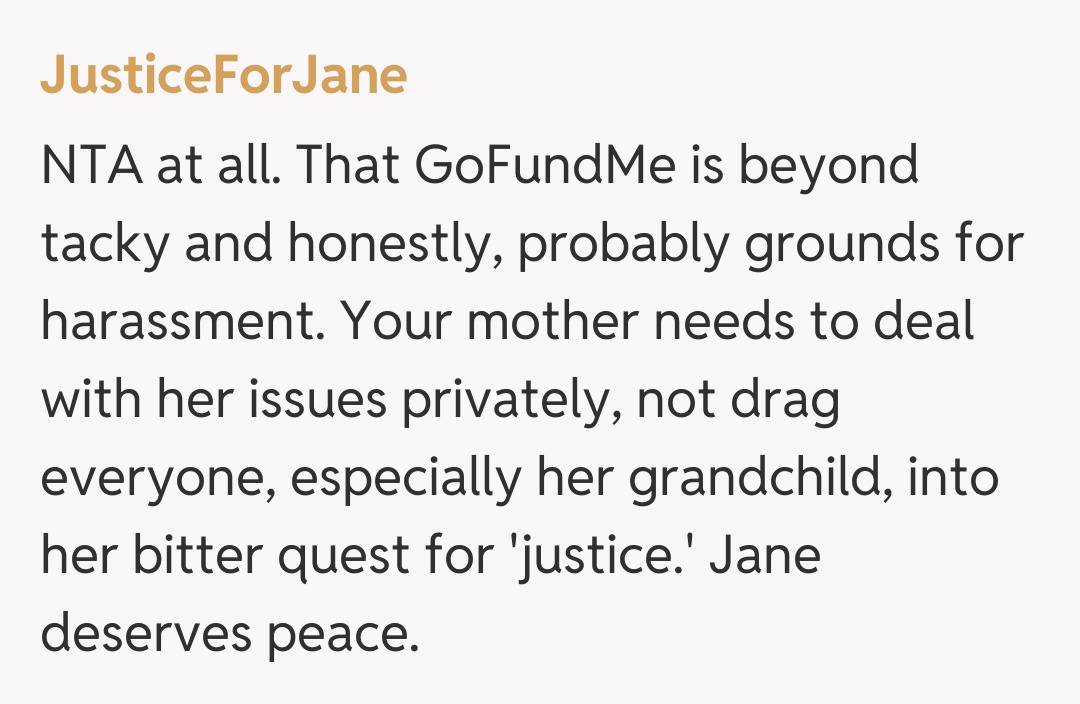 Comentariu de la JusticeForJane