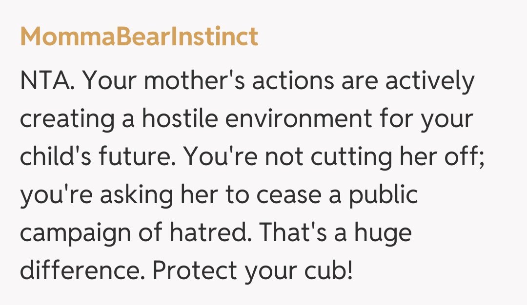 Comentariu de la MommaBearInstinct