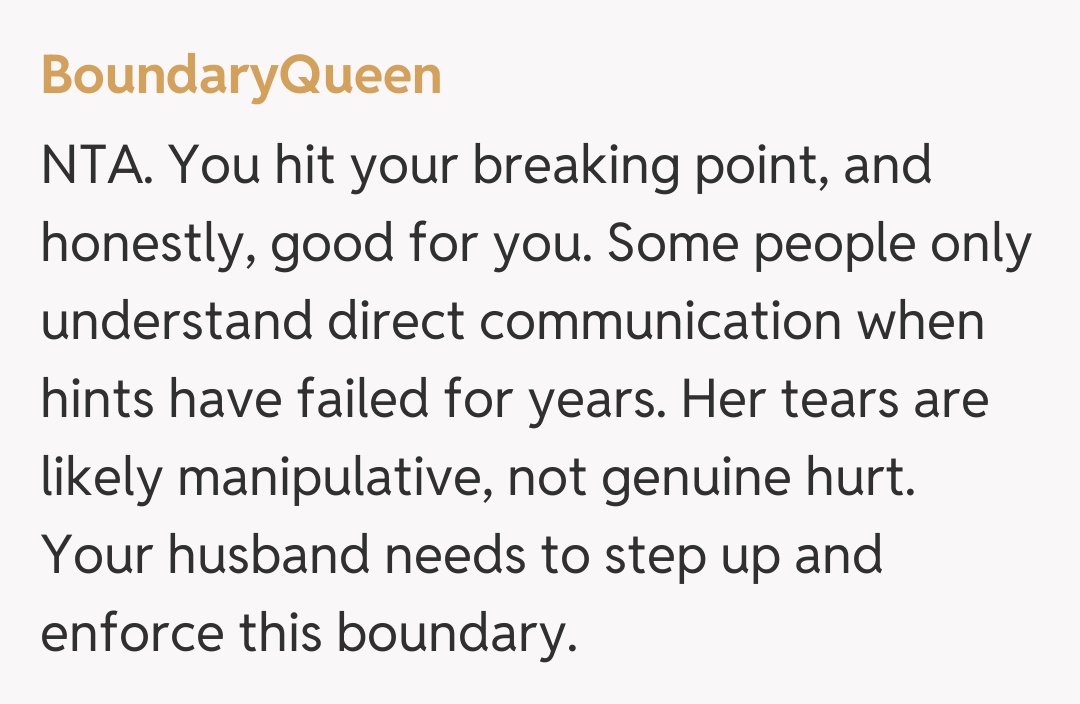 Comentariu de la BoundaryQueen