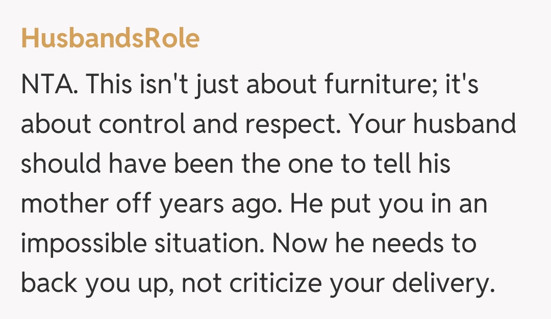 Comentariu de la HusbandsRole