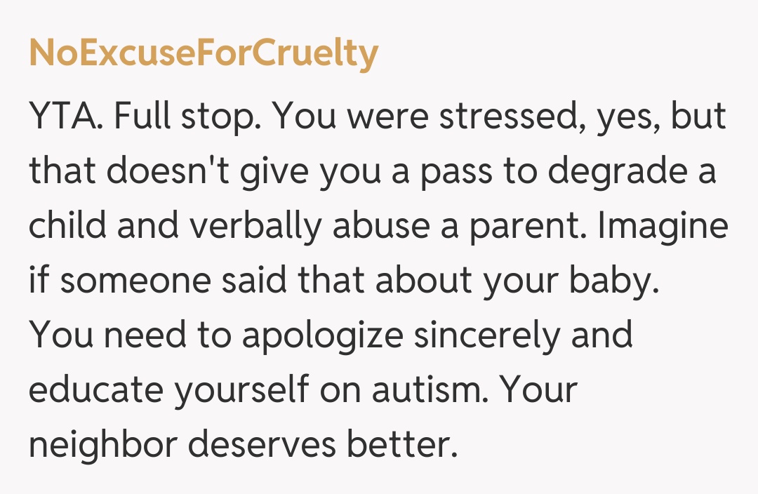 Comentariu de la NoExcuseForCruelty