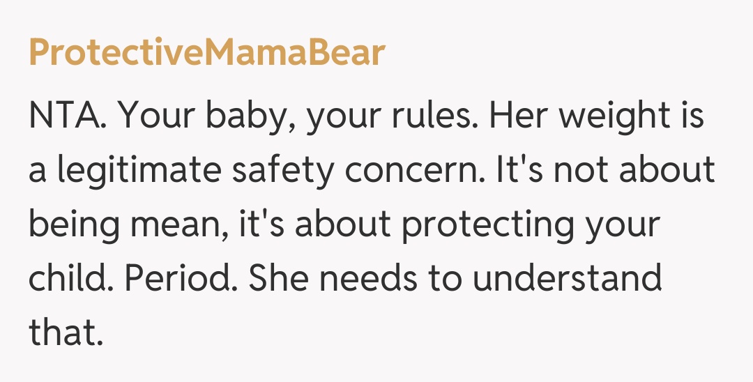 Comentariu de la ProtectiveMamaBear