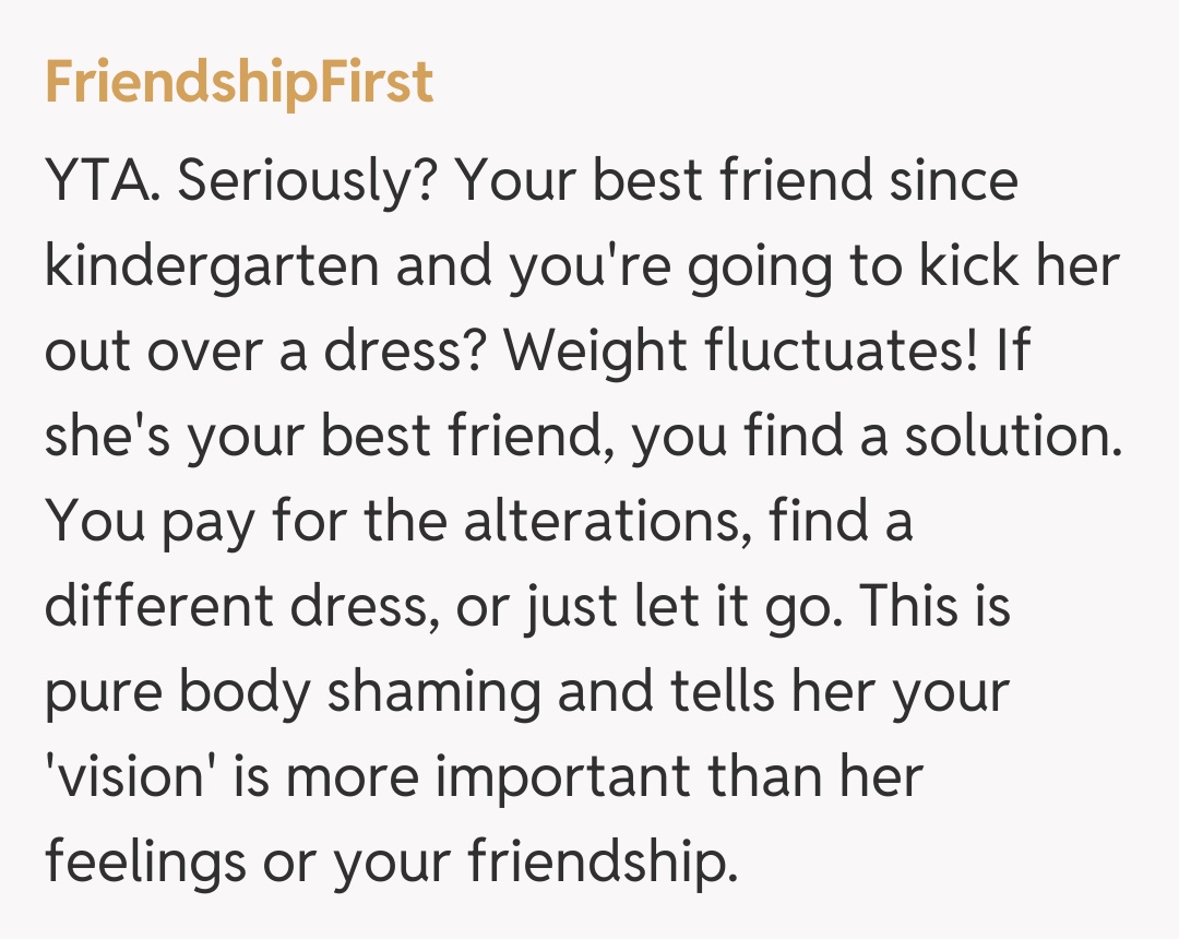 Comentariu de la FriendshipFirst