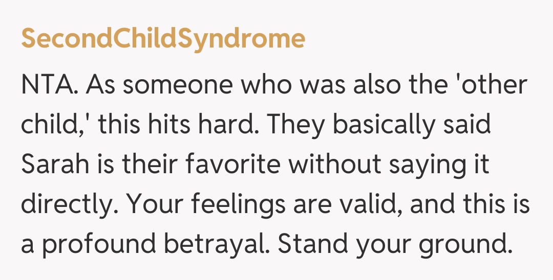 Comentariu de la SecondChildSyndrome