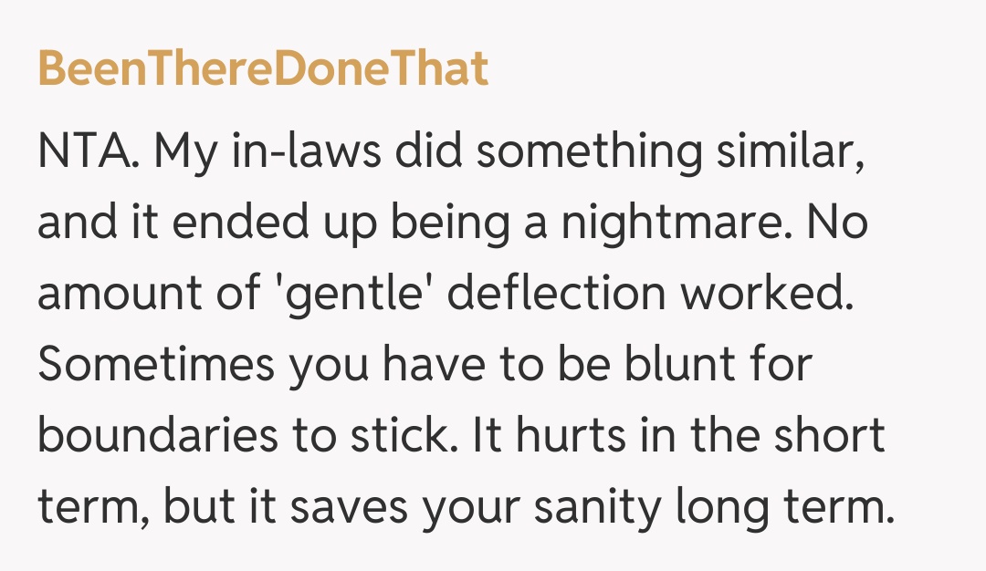 Comentariu de la BeenThereDoneThat