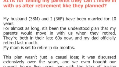 Photo of AITA for telling my parents they can’t move in with us after retirement like they planned?