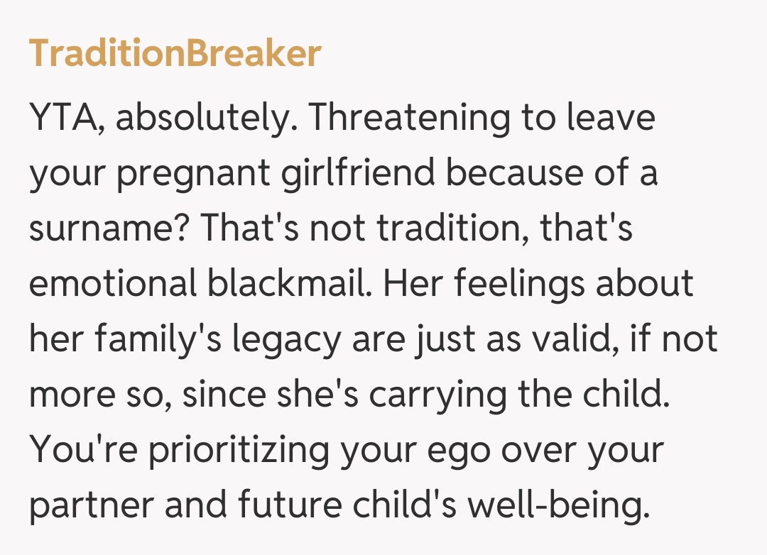 Comentariu de la TraditionBreaker