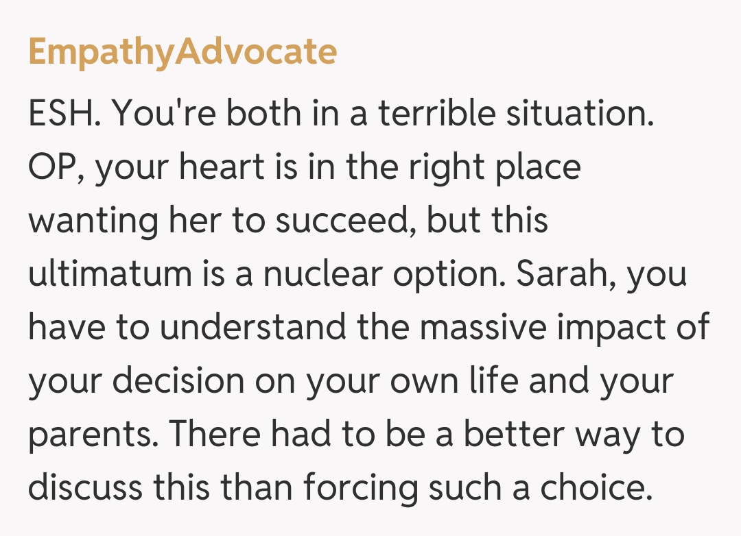 Comentariu de la EmpathyAdvocate