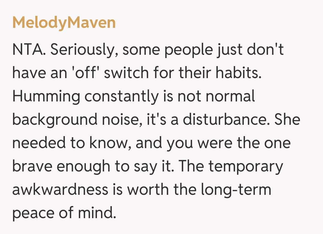 Comentariu de la MelodyMaven