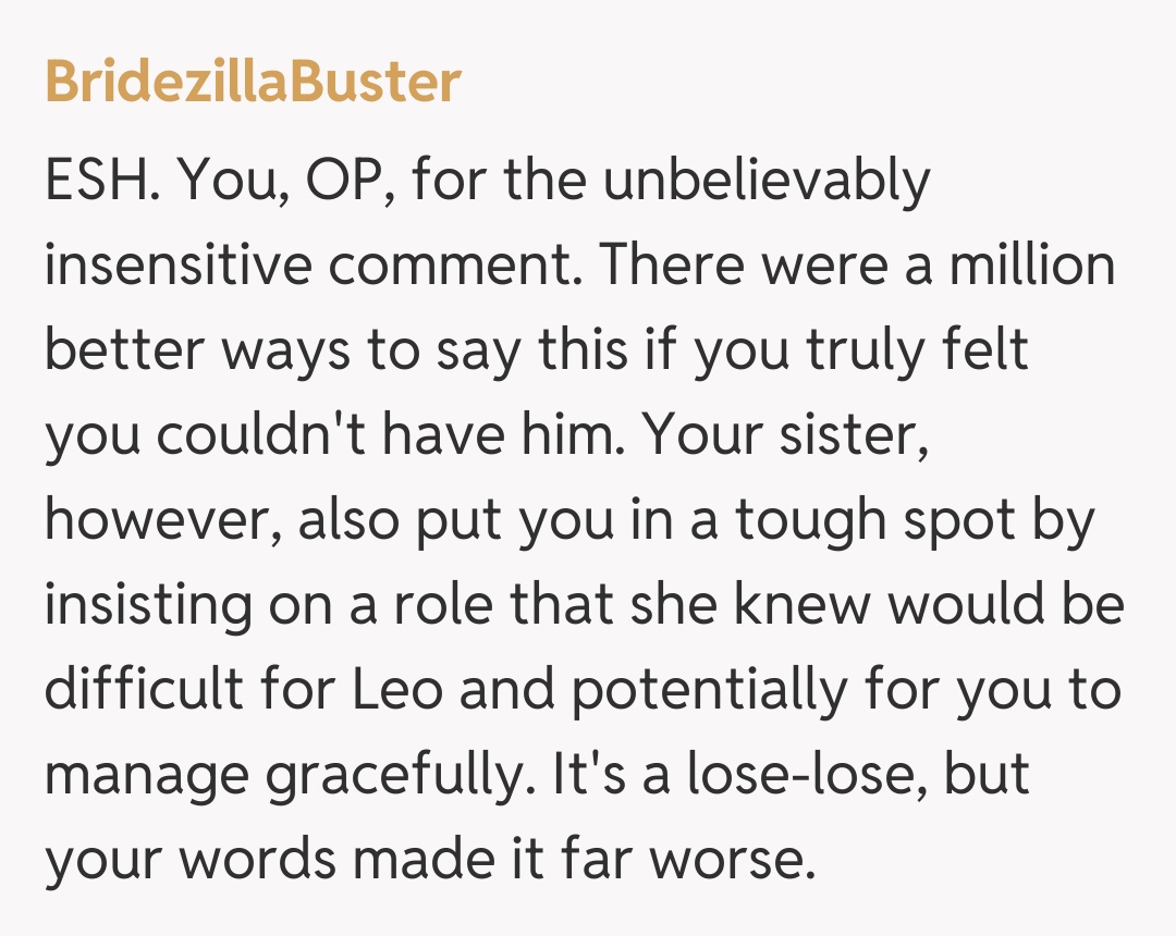 Comentariu de la BridezillaBuster