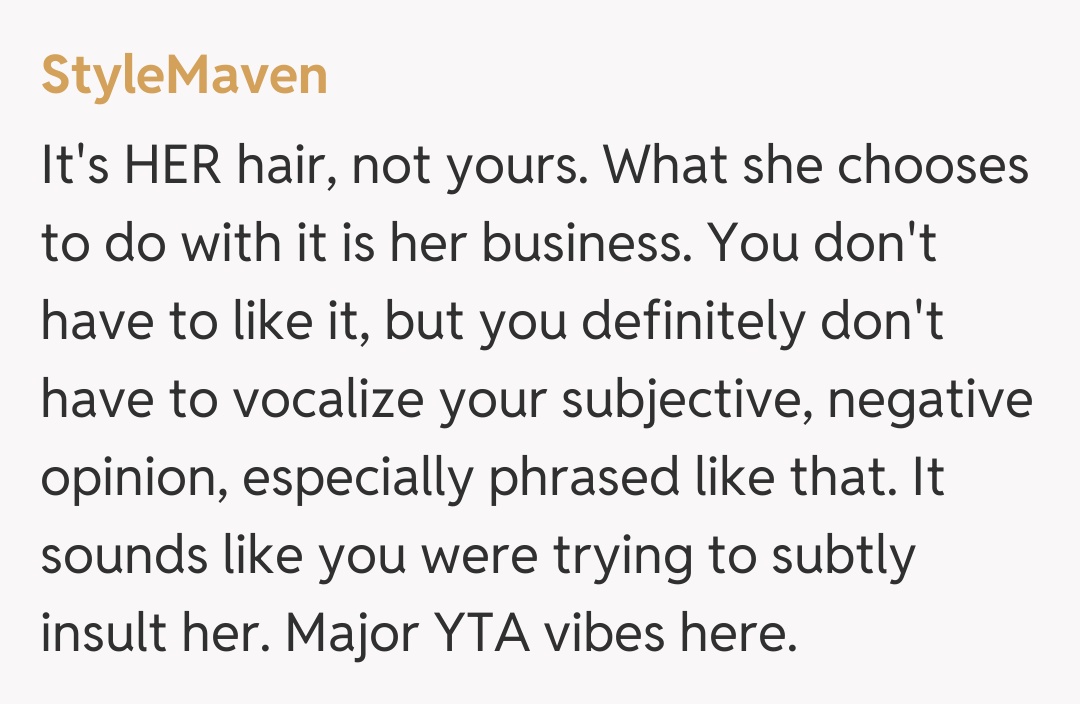 Comentariu de la StyleMaven