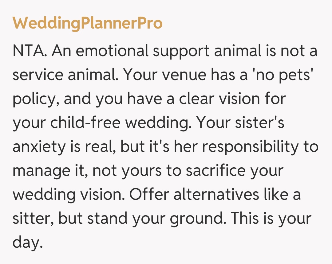 Comentariu de la WeddingPlannerPro