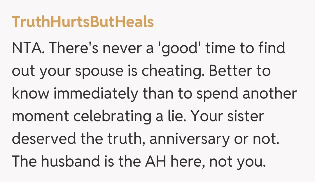 Comentariu de la TruthHurtsButHeals