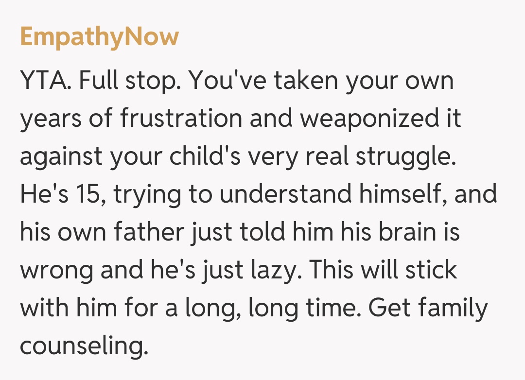 Comentariu de la EmpathyNow