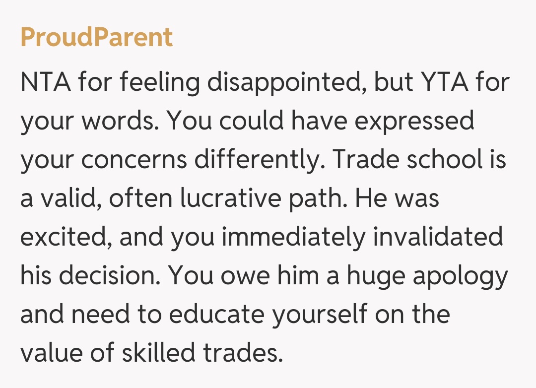 Comentariu de la ProudParent