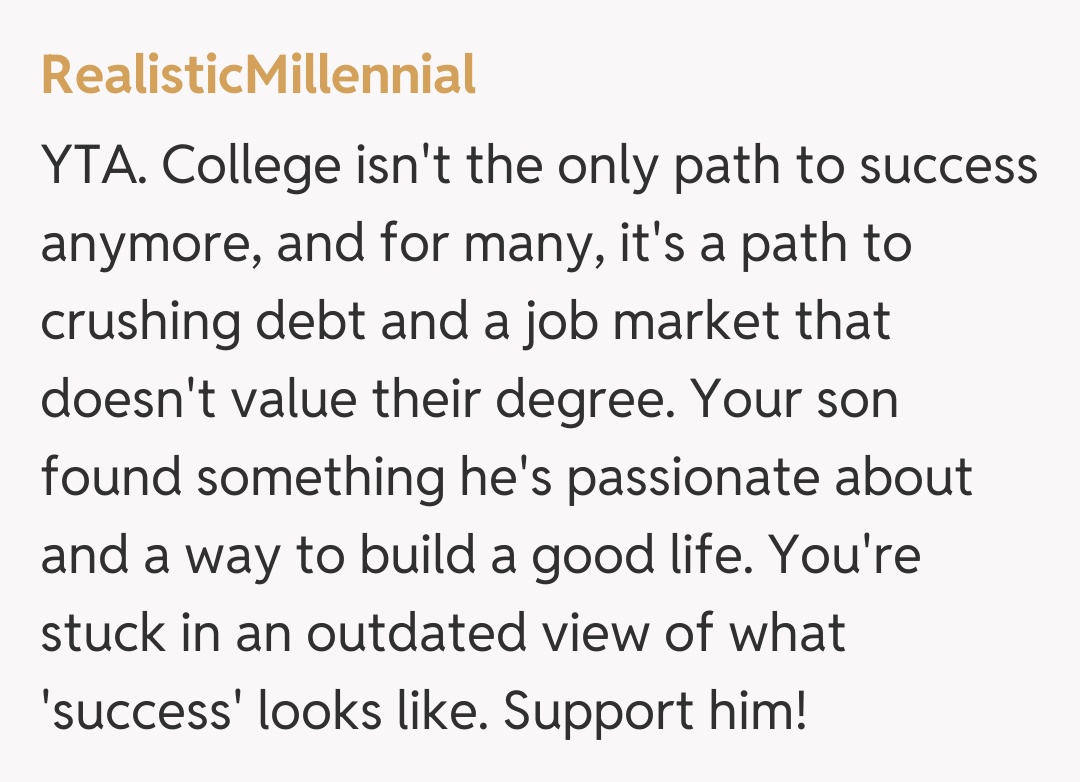 Comentariu de la RealisticMillennial