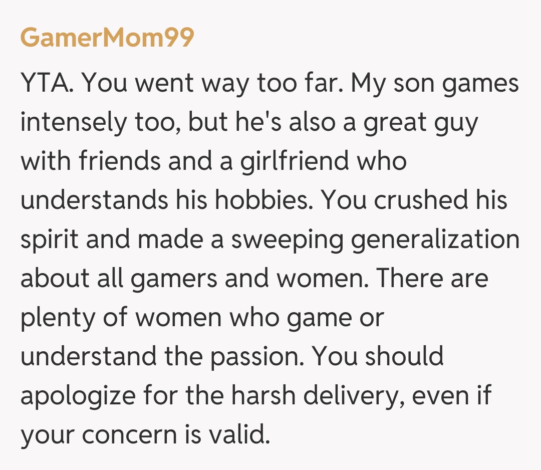 Comentariu de la GamerMom99