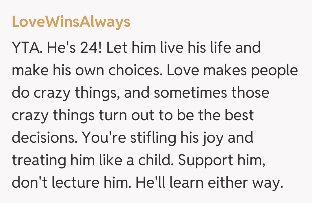 Comentariu de la LoveWinsAlways