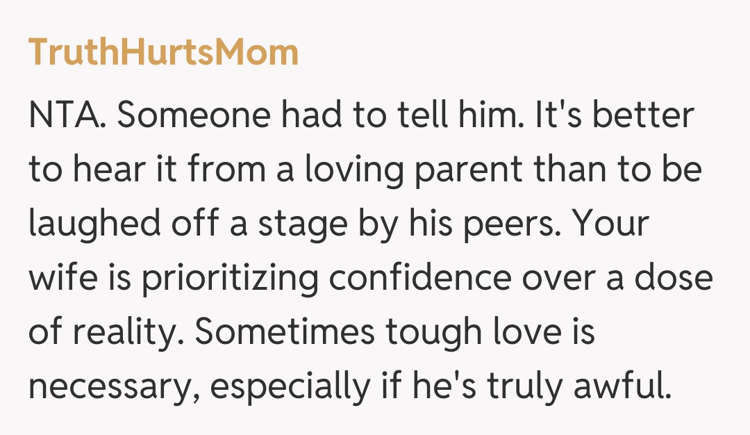 Comentariu de la TruthHurtsMom