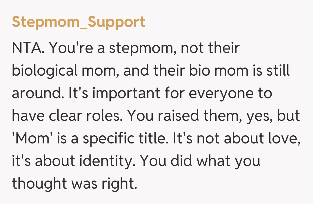 Comentariu de la Stepmom_Support