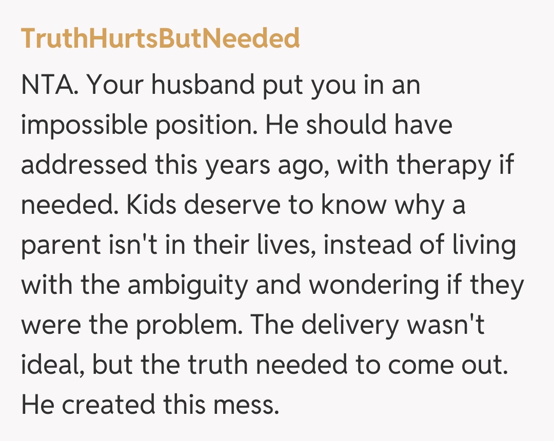 Comentariu de la TruthHurtsButNeeded