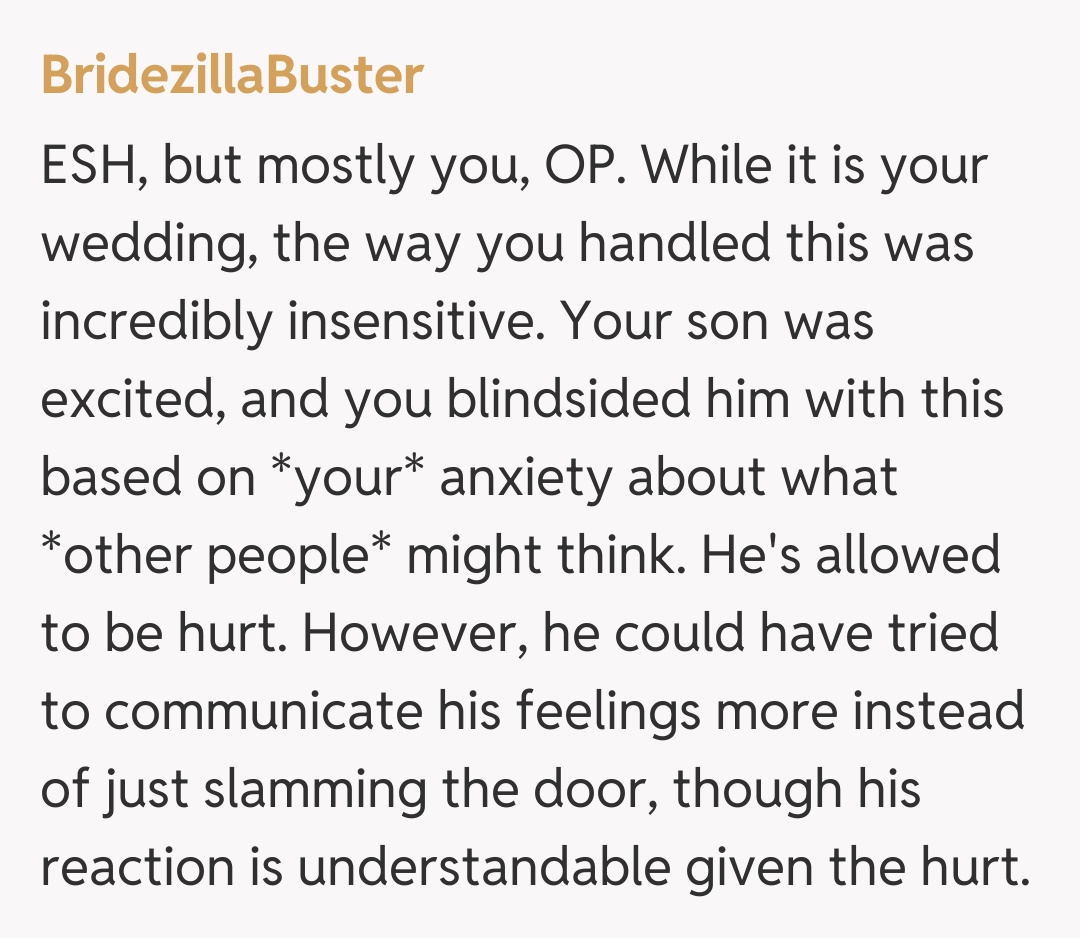 Comentariu de la BridezillaBuster