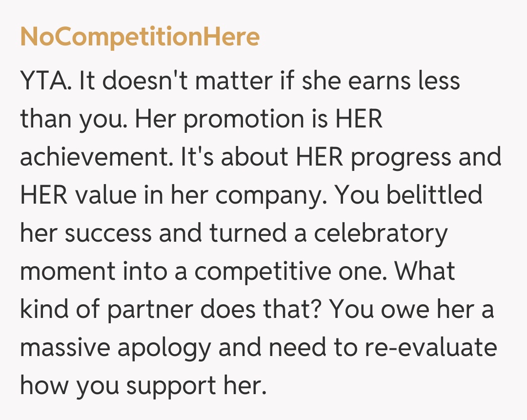 Comentariu de la NoCompetitionHere