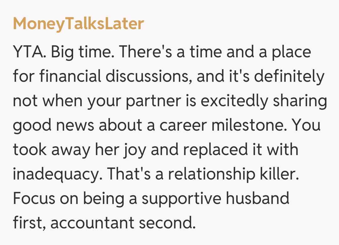 Comentariu de la MoneyTalksLater