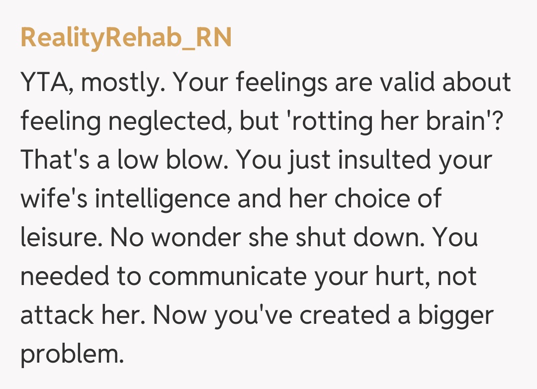 Comentariu de la RealityRehab_RN