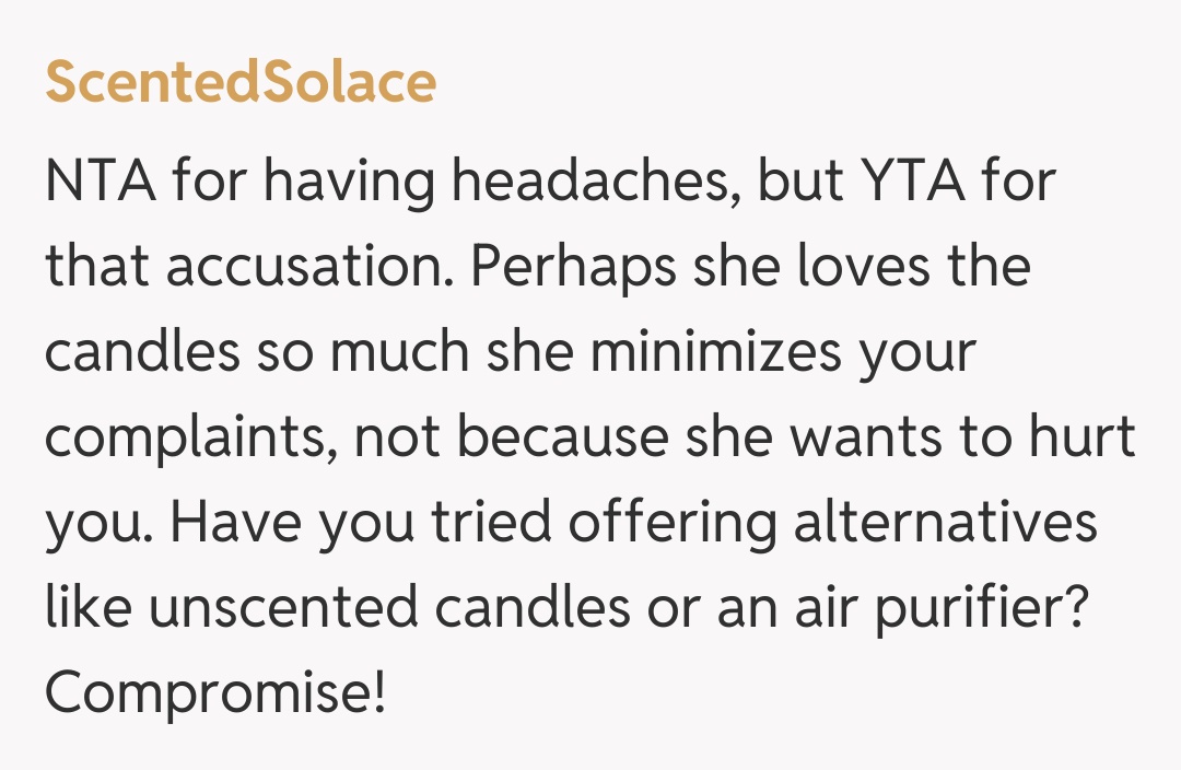 Comentariu de la ScentedSolace