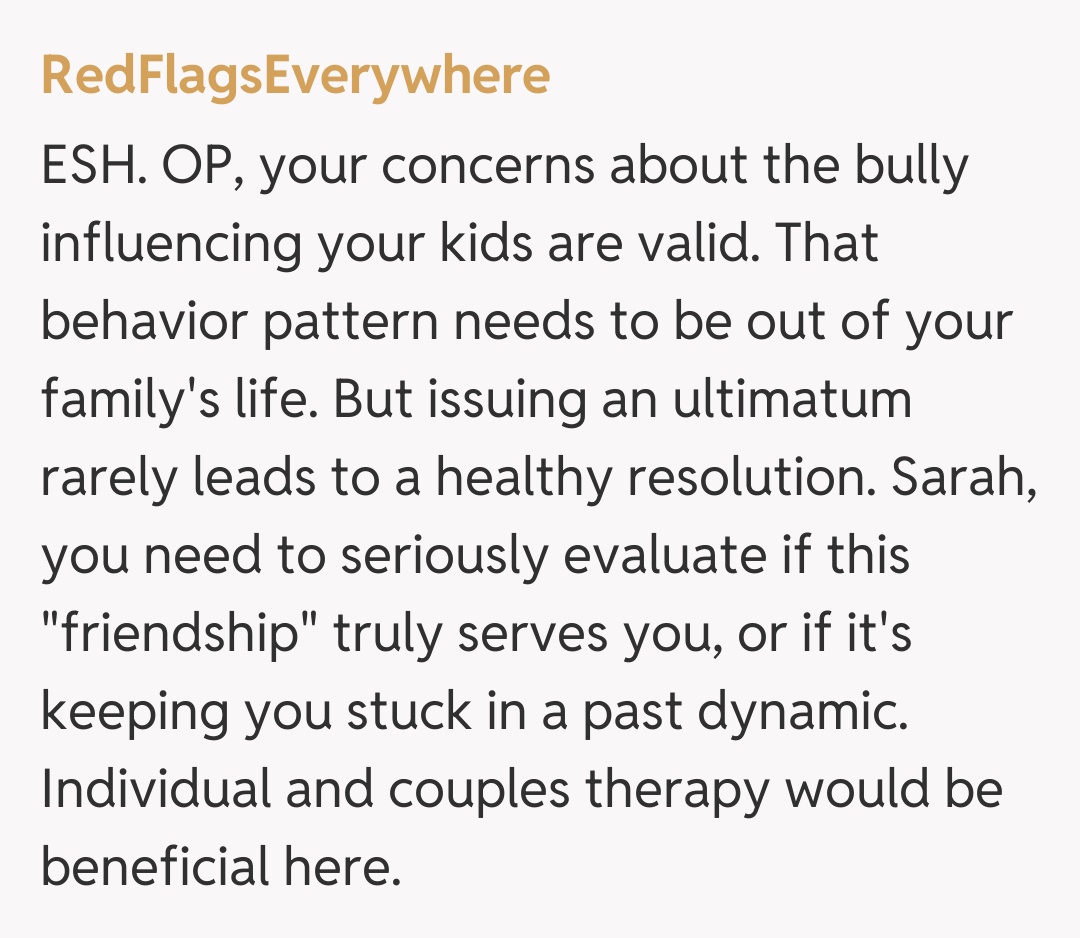 Comentariu de la RedFlagsEverywhere