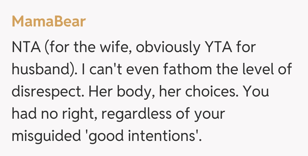 Comentariu de la MamaBear