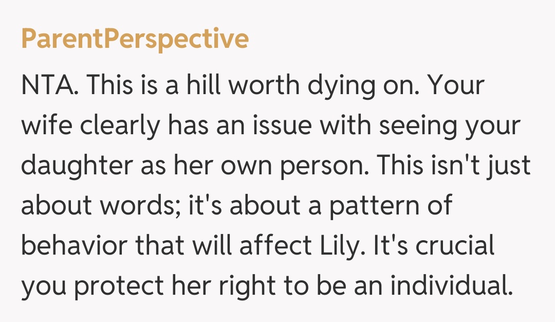 Comentariu de la ParentPerspective