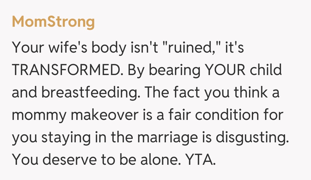 Comentariu de la MomStrong