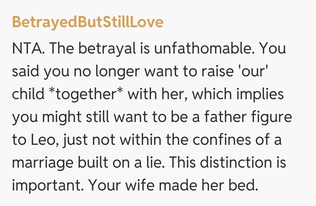 Comentariu de la BetrayedButStillLove