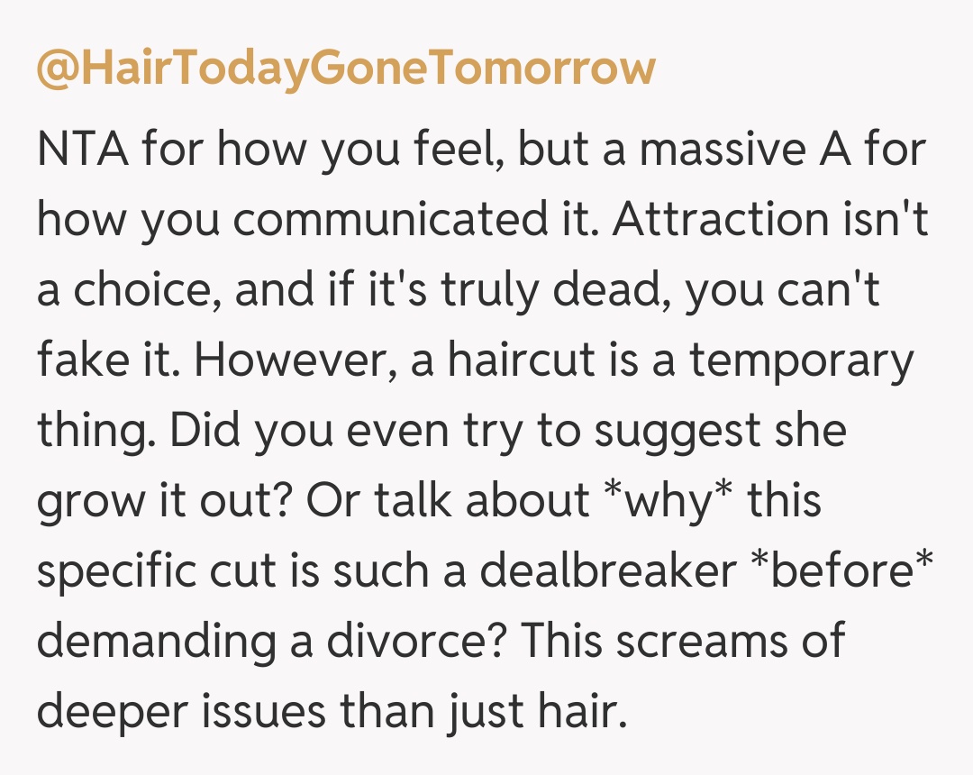 Comentariu de la @HairTodayGoneTomorrow
