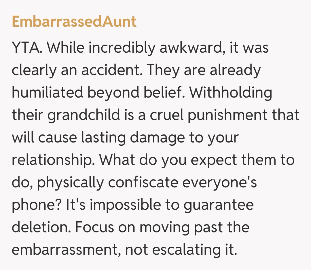 Comentariu de la EmbarrassedAunt